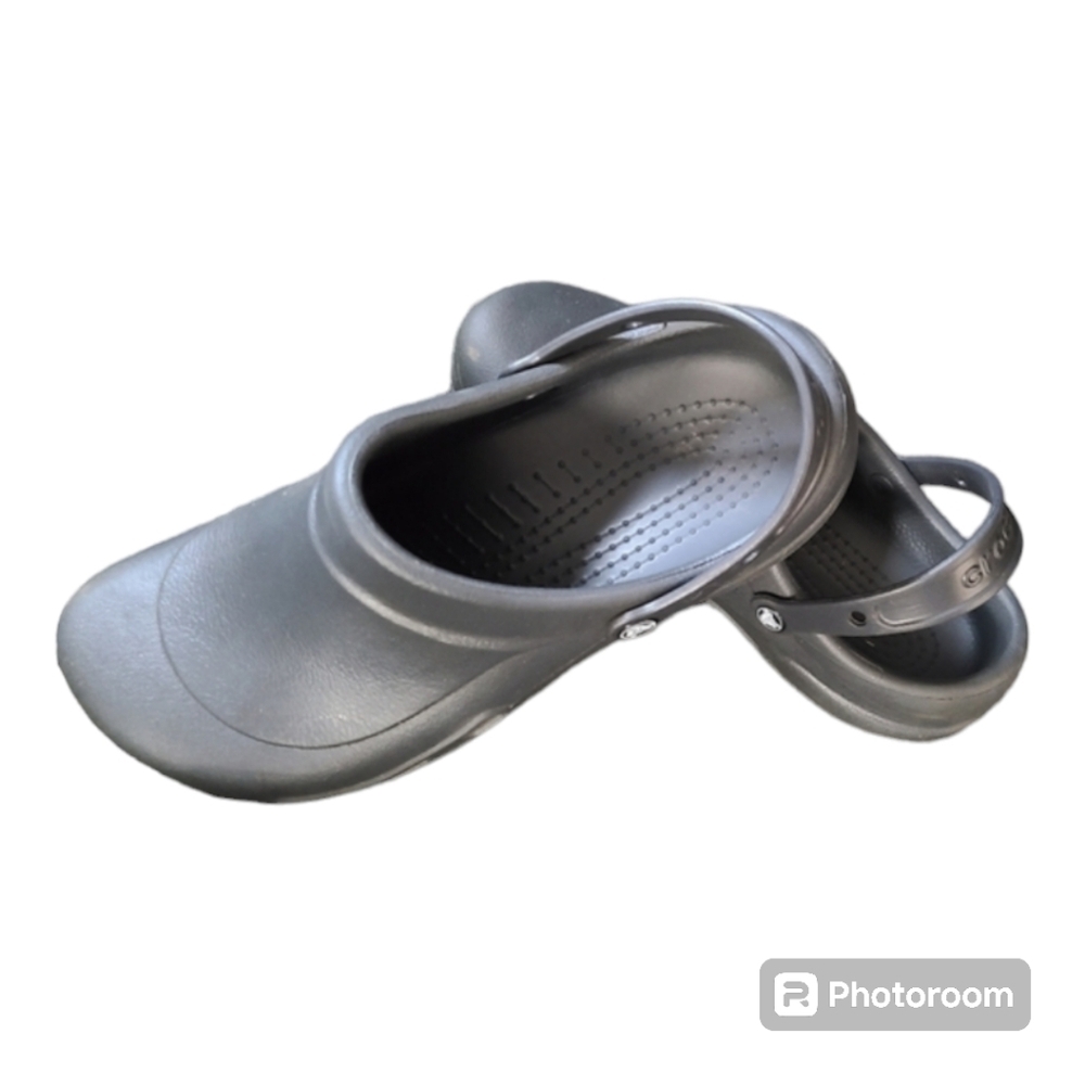 CROCS At Work size‎ 13 Men's black slip on shoes